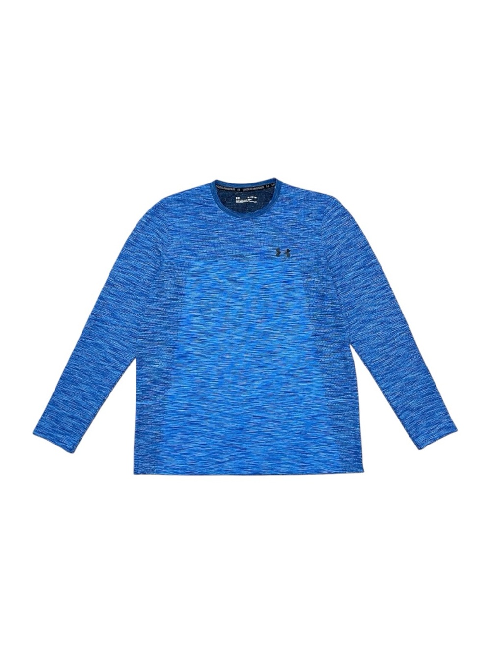 Under Armour Fitted Long Sleeve Top Men’s XL Blue Heathered Crew Neck